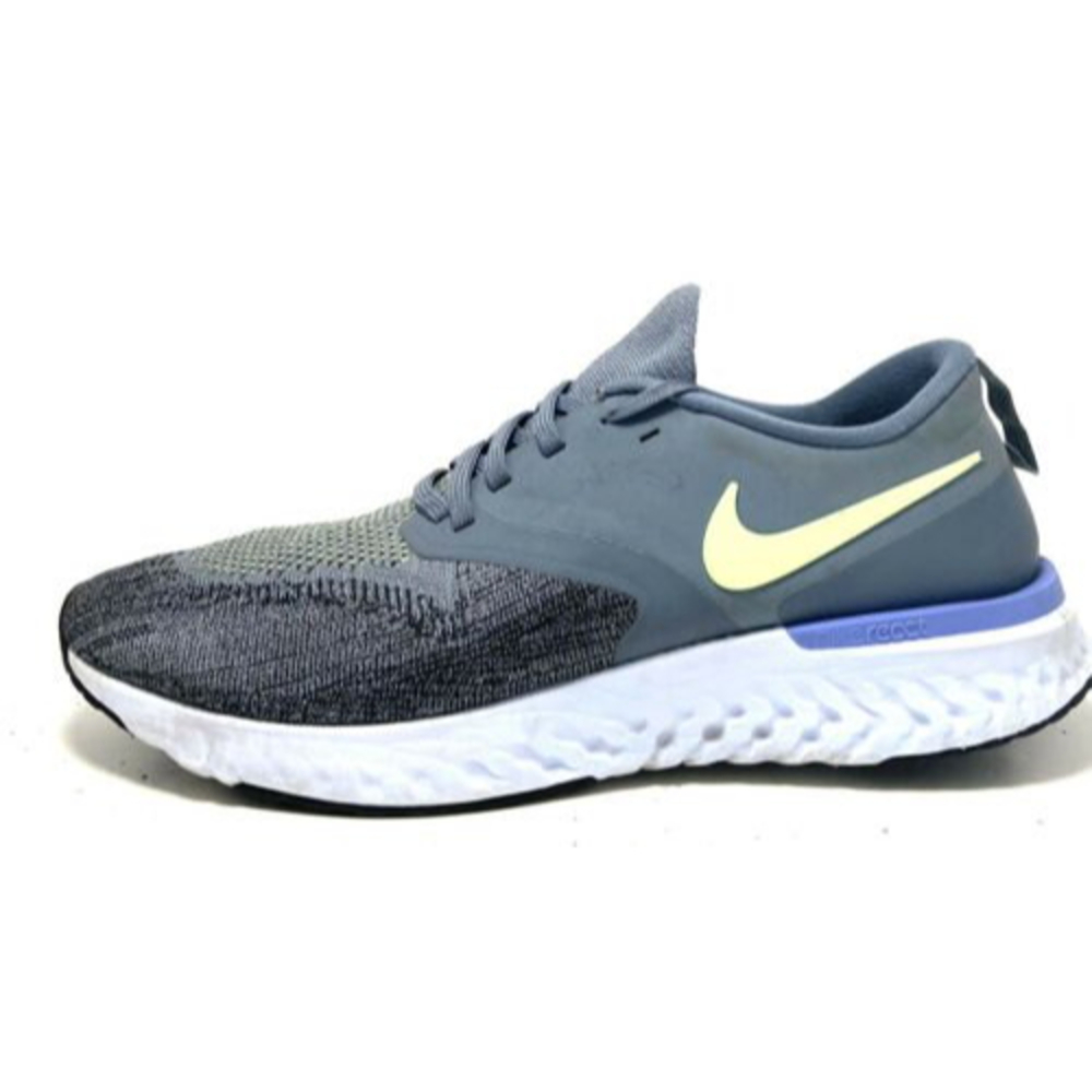 Nike Odyssey React 2 Flyknit Gray Mens Runniing Shoes Sneakers AH1015-401 Sz 11